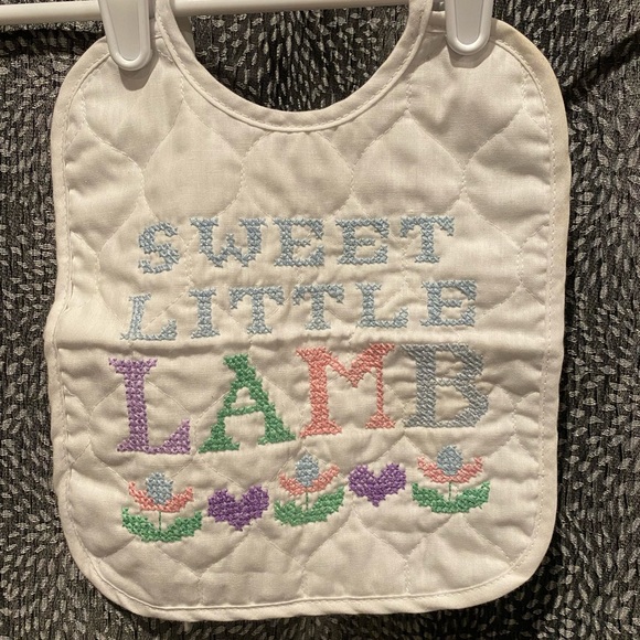 Hand Crafted Other - Vintage Cross-stitch bib